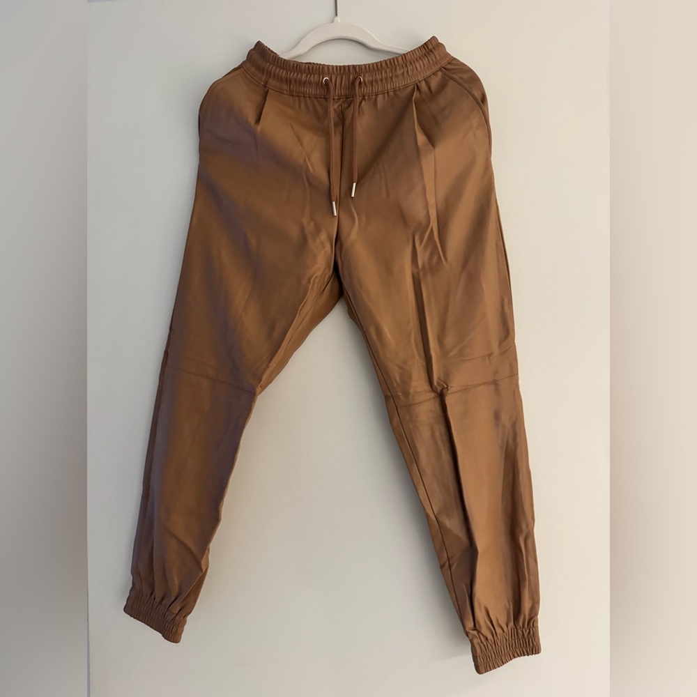 Zara Leather Joggers